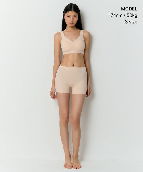 MUSINSA STANDARD WOMAN MUSINSA STANDARD WOMAN Women's Comfort Seamless Bra Light Beige