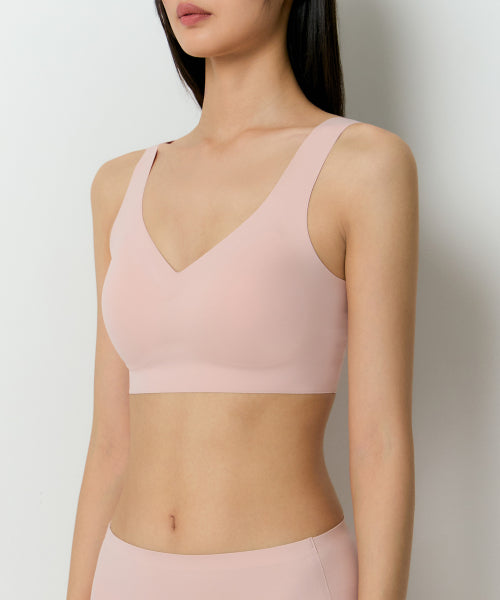 MUSINSA STANDARD WOMAN MUSINSA STANDARD WOMAN Women's Comfort Seamless Bra (Pink)