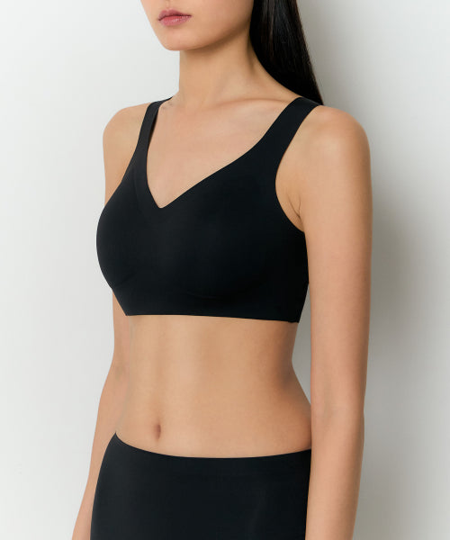 MUSINSA STANDARD WOMAN MUSINSA STANDARD WOMAN Women's Comfort Seamless Bra [Black] Size M