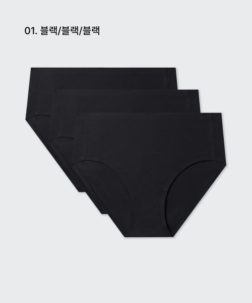 MUSINSA STANDARD WOMAN MUSINSA STANDARD WOMAN Women's Seamless High Rise Panties 3 Pack