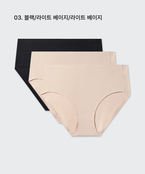 MUSINSA STANDARD WOMAN MUSINSA STANDARD WOMAN Women's Seamless High Rise Panties 3 Pack