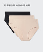 MUSINSA STANDARD WOMAN MUSINSA STANDARD WOMAN Women's Seamless High Rise Panties 3 Pack