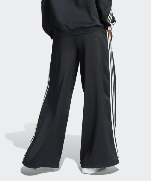 ADIDAS ADIDAS Satin Wide Leg Track Pants - Size