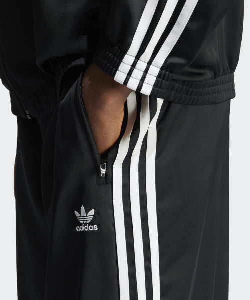ADIDAS ADIDAS Satin Wide Leg Track Pants - Size