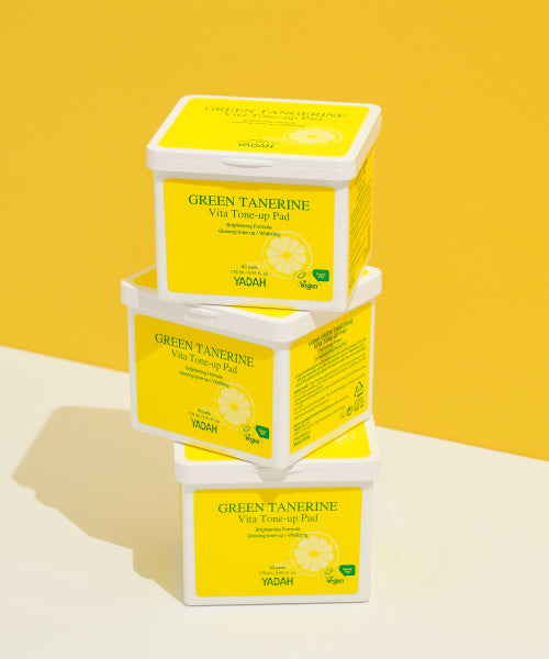 YADAH YADAH Green Tangerine Vita Tone-Up Vegan Pads 80 sheets