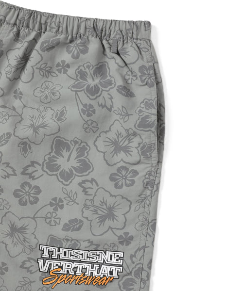 THISISNEVERTHAT THISISNEVERTHAT Big Logo Nylon Shorts Grey
