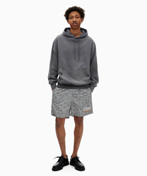 THISISNEVERTHAT THISISNEVERTHAT Big Logo Nylon Shorts Grey