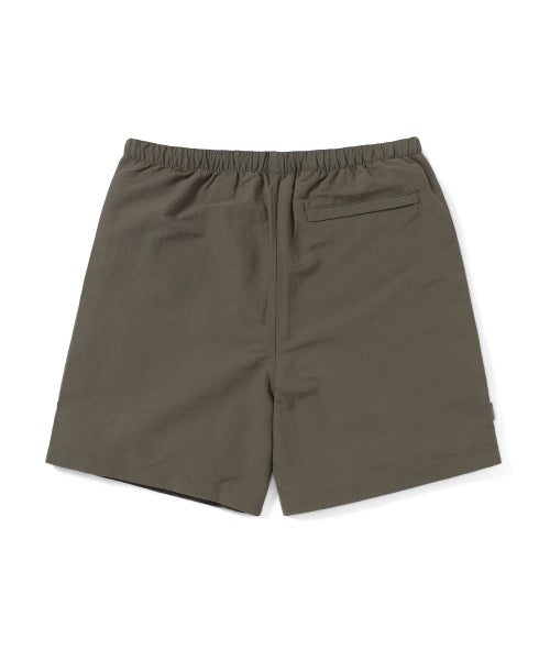 THISISNEVERTHAT THISISNEVERTHAT Big Logo Nylon Shorts Brown