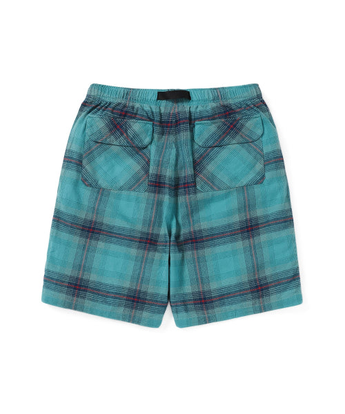 THISISNEVERTHAT THISISNEVERTHAT Belted Check Short Green