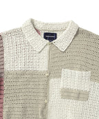 THISISNEVERTHAT THISISNEVERTHAT Block Crochet Knit S/S Shirt Ivory
