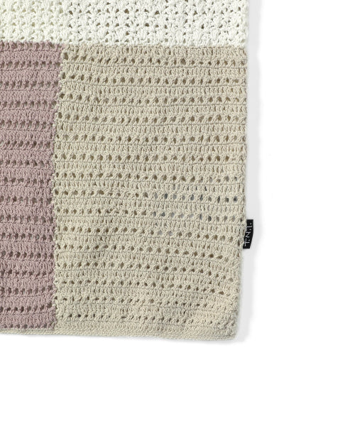 THISISNEVERTHAT THISISNEVERTHAT Block Crochet Knit S/S Shirt Ivory