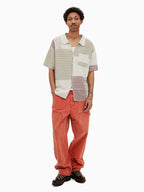 THISISNEVERTHAT THISISNEVERTHAT Block Crochet Knit S/S Shirt Ivory