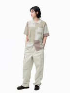 THISISNEVERTHAT THISISNEVERTHAT Block Crochet Knit S/S Shirt Ivory