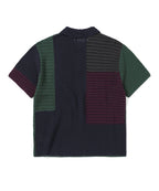 THISISNEVERTHAT THISISNEVERTHAT Block Crochet Knit T-Shirt Navy