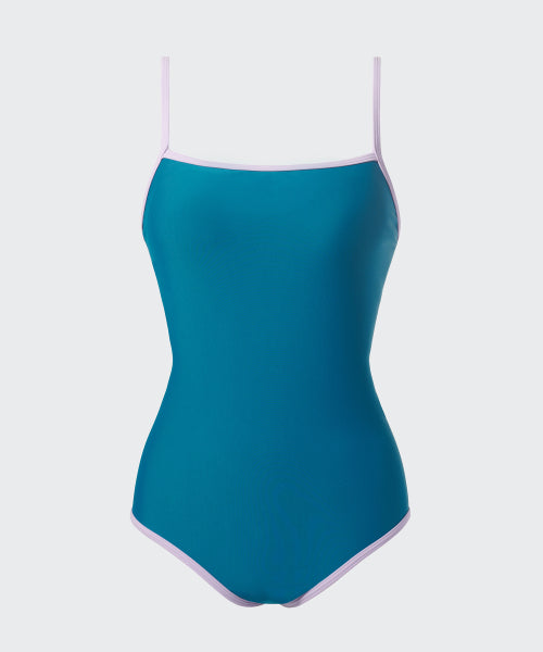 MUSINSA STANDARD WOMAN MUSINSA STANDARD WOMAN Women's back string one-piece swimsuit (teal blue)