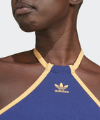 ADIDAS ADIDAS T-Shirt Rib Neck Top - Blue