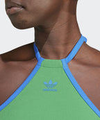 ADIDAS ADIDAS T-Shirt Rib Neck Top - Green