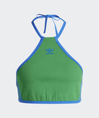 ADIDAS ADIDAS T-Shirt Rib Neck Top - Green