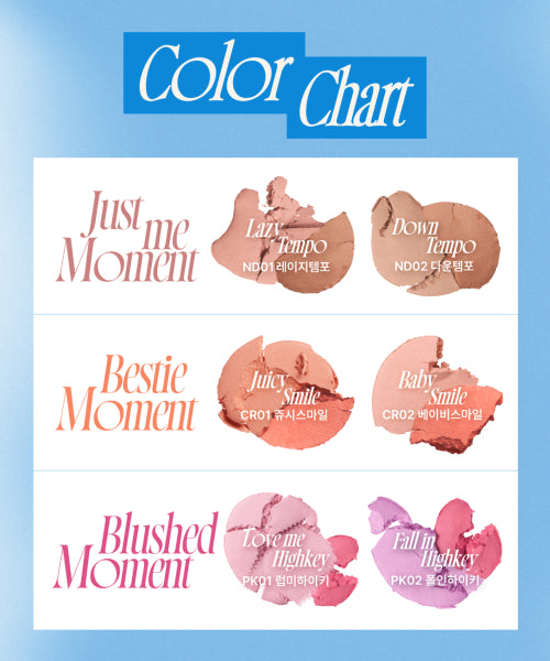 fwee fwee Puy Mellow Dual Blusher 12 Colors