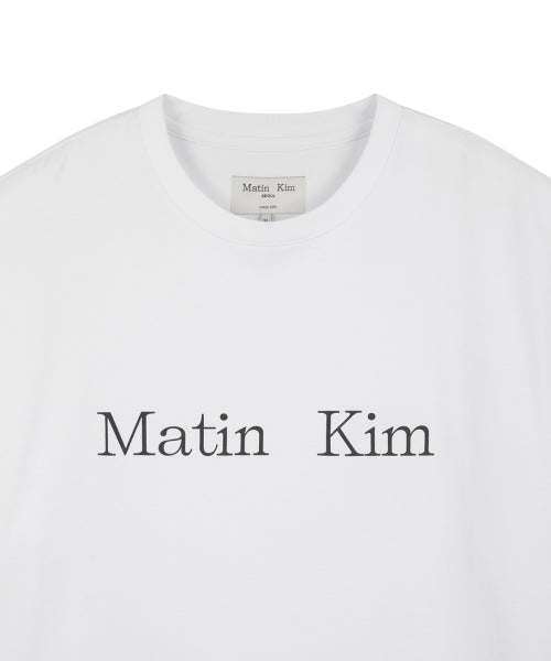 MATIN KIM MATIN KIM T-Shirt in White