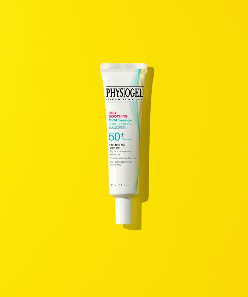 Physiogel Red Soothing Cica Balance Pore Solution Sunscreen 30ml