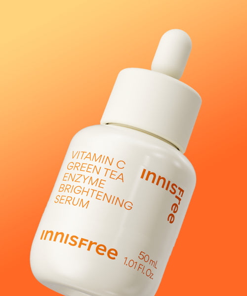 innisfree [Free gift] (Large volume) Vita C Green Tea Enzyme Blemish Toning Serum 50mL + 1 10mL + 2 gel masks
