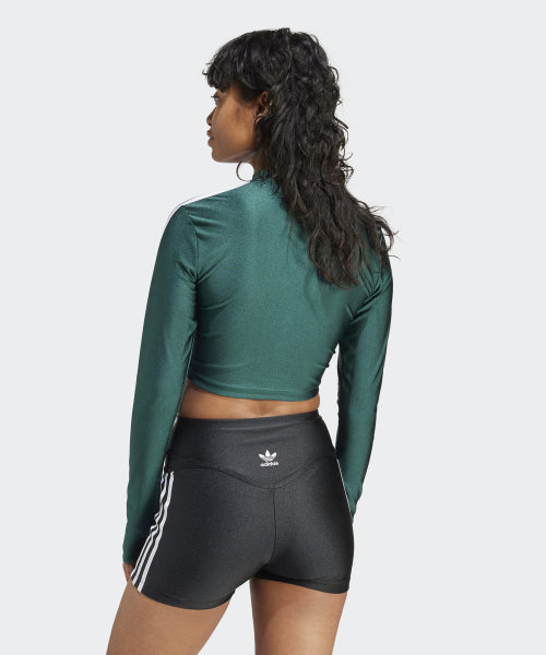 ADIDAS ADIDAS 3S Crop Long Sleeve Tee - Green