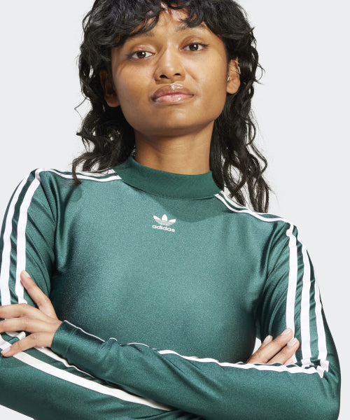 ADIDAS ADIDAS 3S Crop Long Sleeve Tee - Green