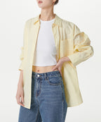 MUSINSA STANDARD WOMAN MUSINSA STANDARD WOMAN Women's Oversized Washed Poplin Shirt [Lemon]