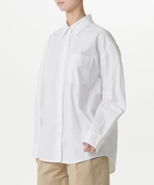 MUSINSA STANDARD WOMAN MUSINSA STANDARD WOMAN Women's Oversized Washed Poplin Shirt [White]