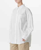 MUSINSA STANDARD WOMAN MUSINSA STANDARD WOMAN Women's Oversized Washed Poplin Shirt [White]