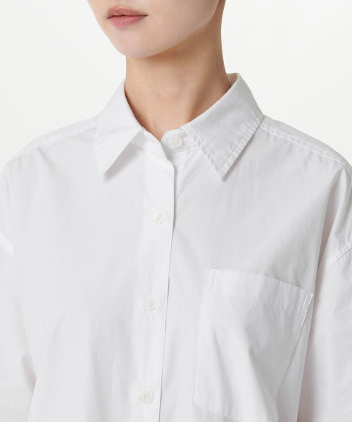 MUSINSA STANDARD WOMAN MUSINSA STANDARD WOMAN Women's Oversized Washed Poplin Shirt [White]