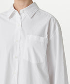 MUSINSA STANDARD WOMAN MUSINSA STANDARD WOMAN Women's Oversized Washed Poplin Shirt [White]