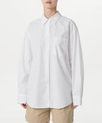 MUSINSA STANDARD WOMAN MUSINSA STANDARD WOMAN Women's Oversized Washed Poplin Shirt [White]