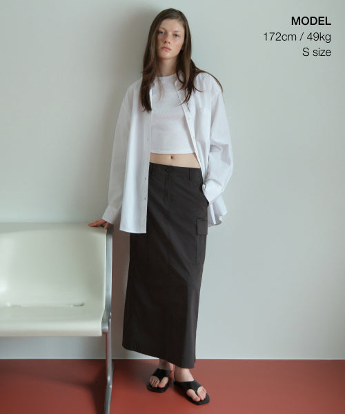 MUSINSA STANDARD WOMAN MUSINSA STANDARD WOMAN Women's Oversized Washed Poplin Shirt [White]