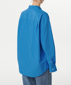 MUSINSA STANDARD WOMAN MUSINSA STANDARD WOMAN Women's Oversized Washed Poplin Shirt [Blue]