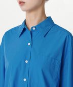 MUSINSA STANDARD WOMAN MUSINSA STANDARD WOMAN Women's Oversized Washed Poplin Shirt [Blue]