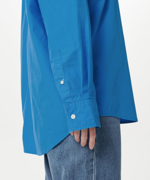 MUSINSA STANDARD WOMAN MUSINSA STANDARD WOMAN Women's Oversized Washed Poplin Shirt [Blue]