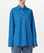 MUSINSA STANDARD WOMAN MUSINSA STANDARD WOMAN Women's Oversized Washed Poplin Shirt [Blue]