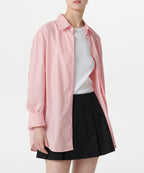 MUSINSA STANDARD WOMAN MUSINSA STANDARD WOMAN Women's Oversized Washed Poplin Shirt (Pink)