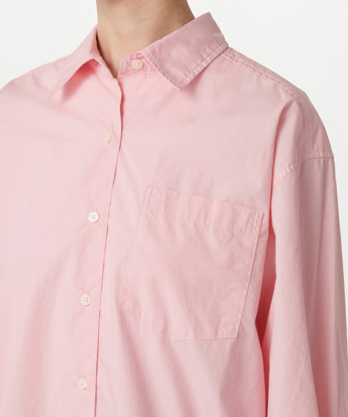 MUSINSA STANDARD WOMAN MUSINSA STANDARD WOMAN Women's Oversized Washed Poplin Shirt (Pink)