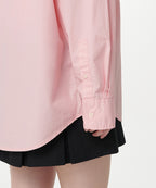MUSINSA STANDARD WOMAN MUSINSA STANDARD WOMAN Women's Oversized Washed Poplin Shirt (Pink)