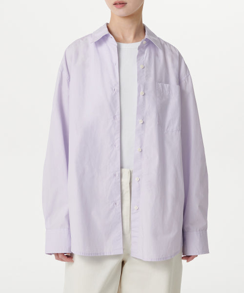 MUSINSA STANDARD WOMAN MUSINSA STANDARD WOMAN Women's Oversized Washed Poplin Shirt (Size)