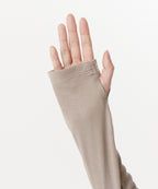 MUSINSA STANDARD WOMAN MUSINSA STANDARD WOMAN Women's Ribbed Slim Hoodie Greyish Beige