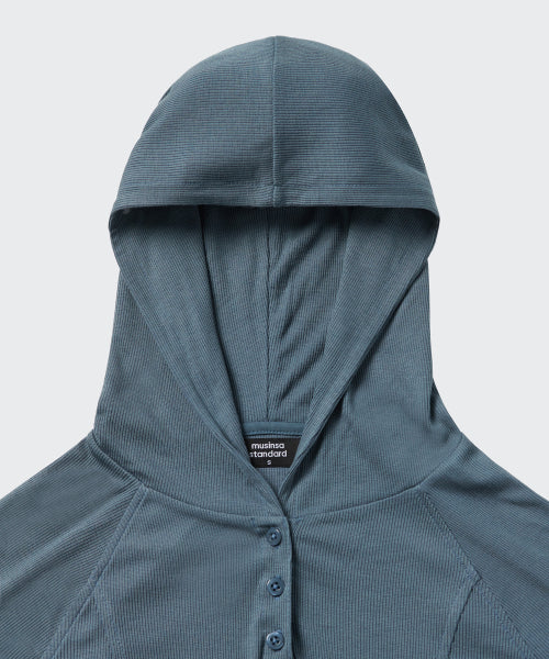 MUSINSA STANDARD WOMAN MUSINSA STANDARD WOMAN Women's Hoodie Peacock Blue