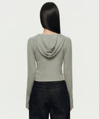MUSINSA STANDARD WOMAN MUSINSA STANDARD WOMAN Women's Hoodie Khaki Gray
