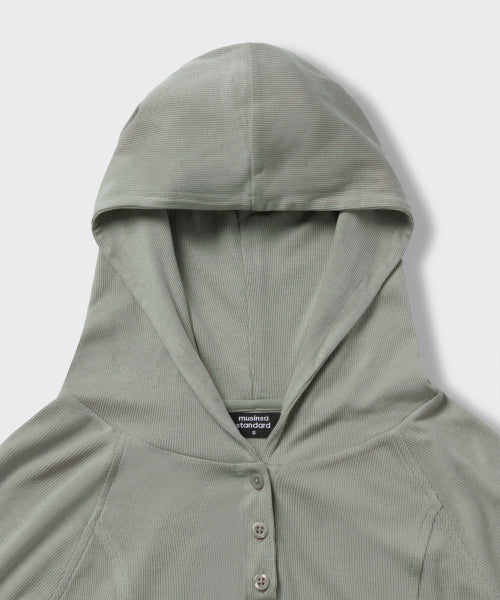 MUSINSA STANDARD WOMAN MUSINSA STANDARD WOMAN Women's Hoodie Khaki Gray