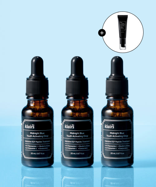 KLAIRS [Free trace cream 20g] Midnight Blue Drop 20ml+20ml+20ml 3pack