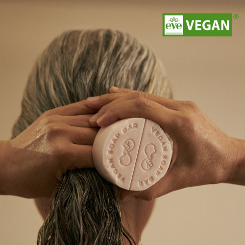 DONGGUBAT Vegan camellia special set (shampoo bar + treatment bar) + free cotton soap foam net