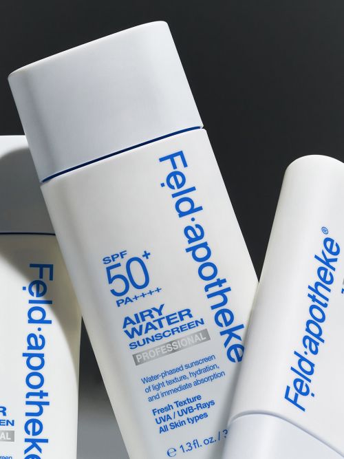 feldapotheke [Moisturizing Sun Cream] Airy Water Sun Cream Professional 37ml x 2 (+ Free mini cleans